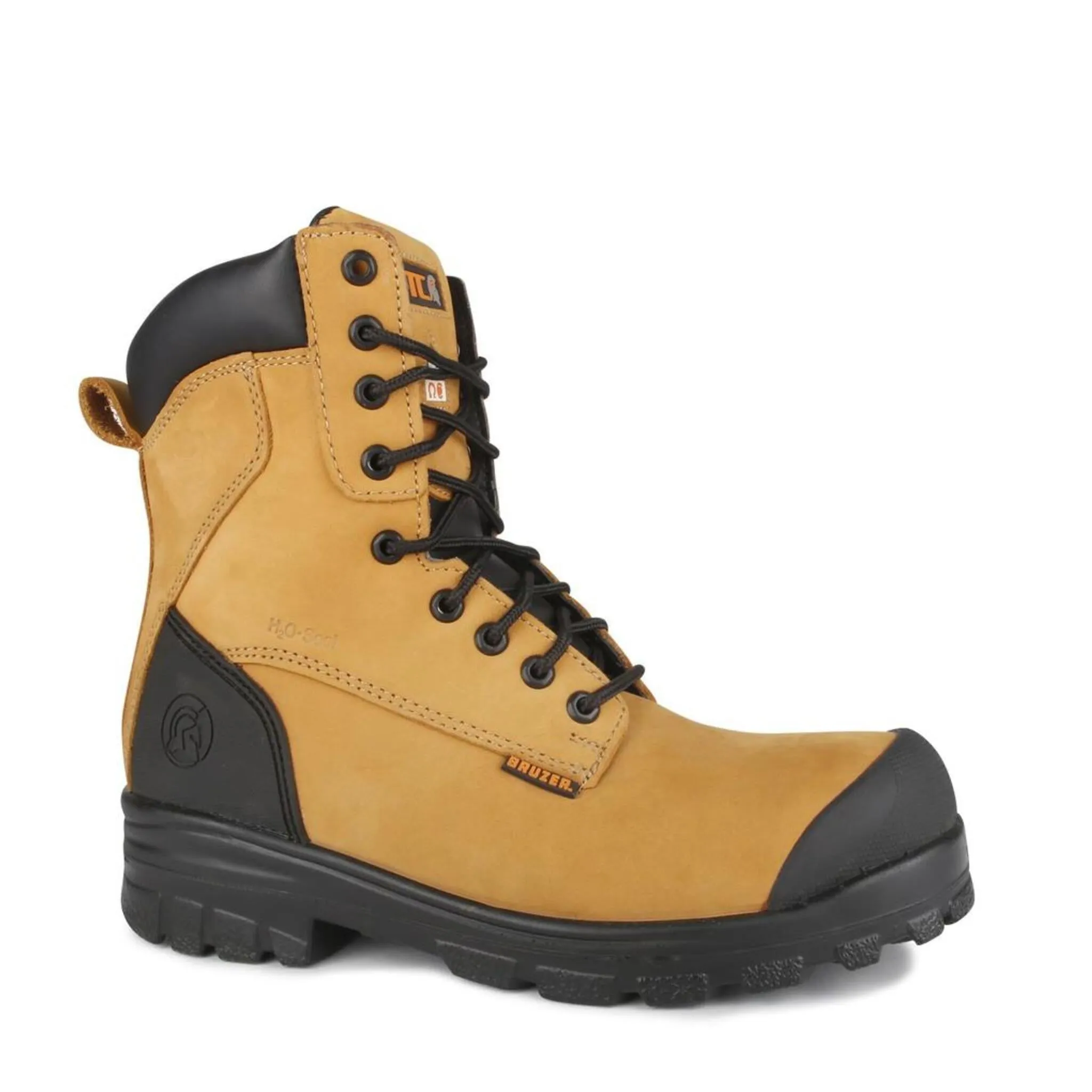 STC Men's 8" Master Safety Work Boots | Waterproof Leather, Steel Toe, Puncture Resistant, Electric Shock Protection, TPU Scuff Toe | Sizes 7-14