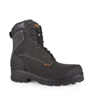 STC Men's 8" Master Safety Work Boots | Waterproof Leather, Steel Toe, Puncture Resistant, Electric Shock Protection, TPU Scuff Toe | Sizes 7-14