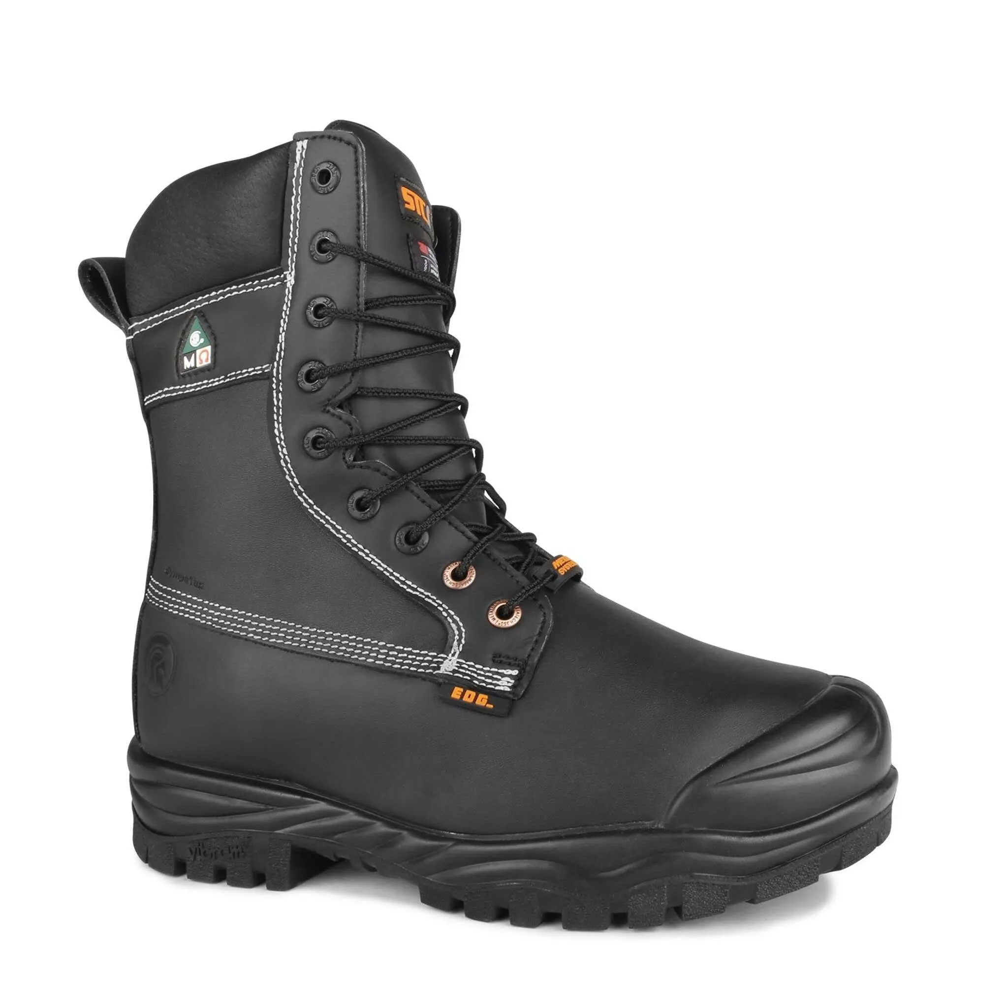 STC Men's 9" Kimberlite Safety Work Boots | Waterproof Leather, Internal Metguard, Composite Toe, Vibram Fire & Ice Sole, CSA Approved | Sizes 6-14