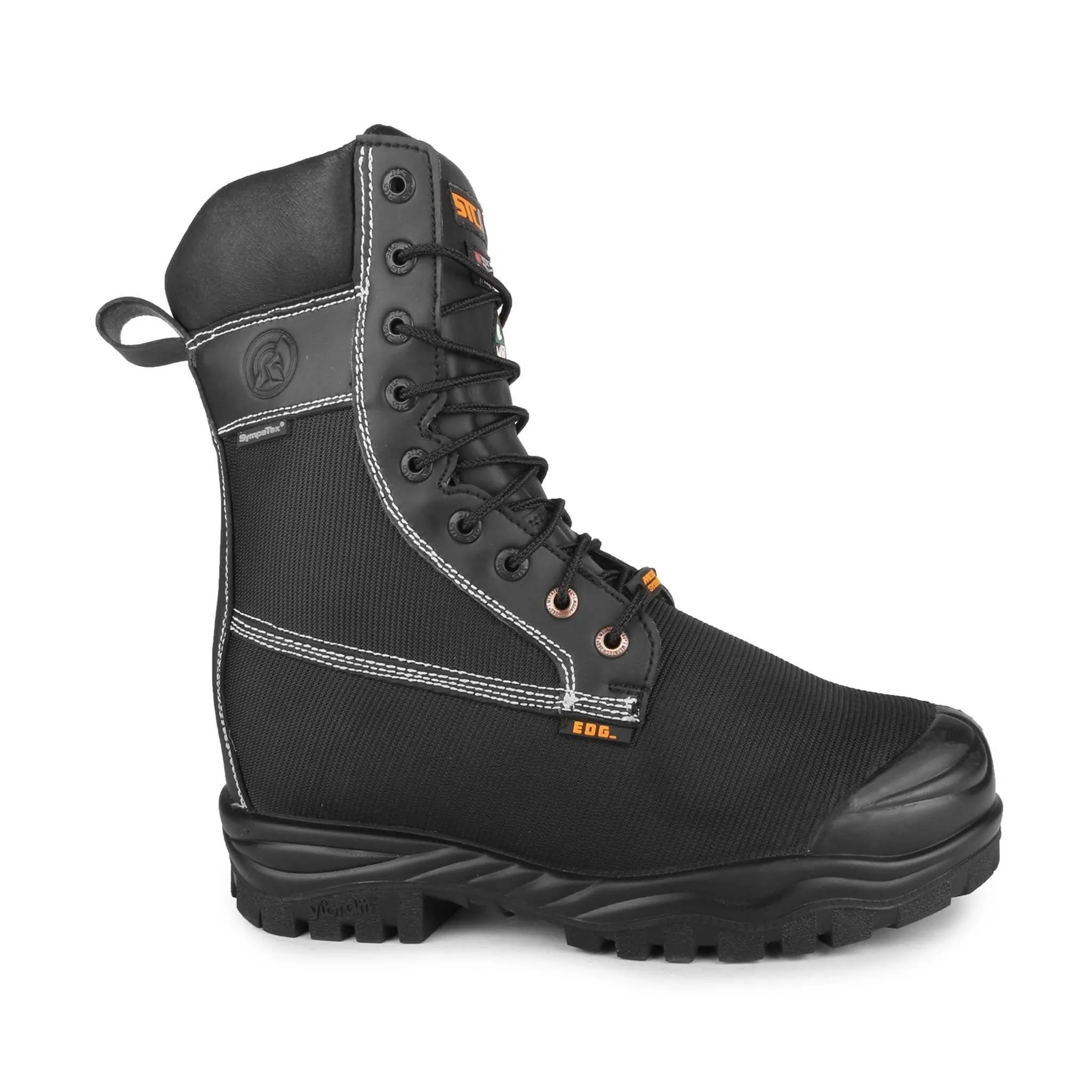 STC Men's 9" Larch Safety Work Boots | Ballistic Nylon, Waterproof, Internal Metguard, Composite Toe, Vibram Fire & Ice Sole, Electric Shock Resistant |Limited Sizes