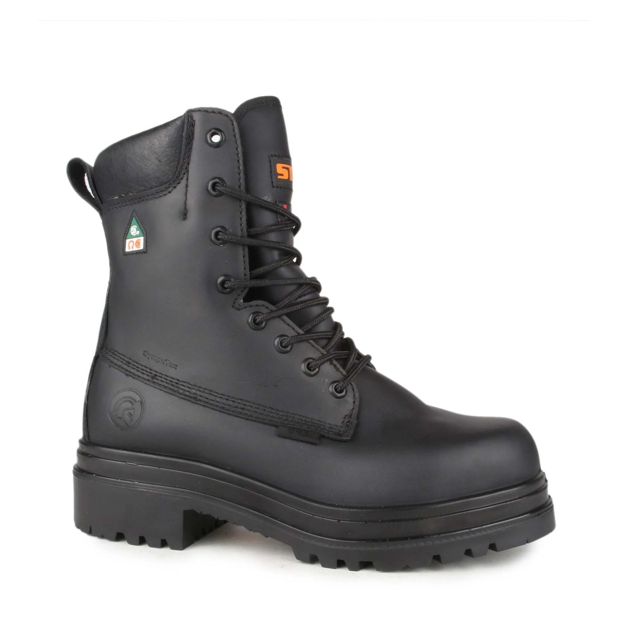 STC Men's Alertz 8" Safety Work Boots | Waterproof Leather, Removable Zip Kit, Steel Toe, Thinsulate, Anti-Odor, Vibram Outsole | Sizes 6-14