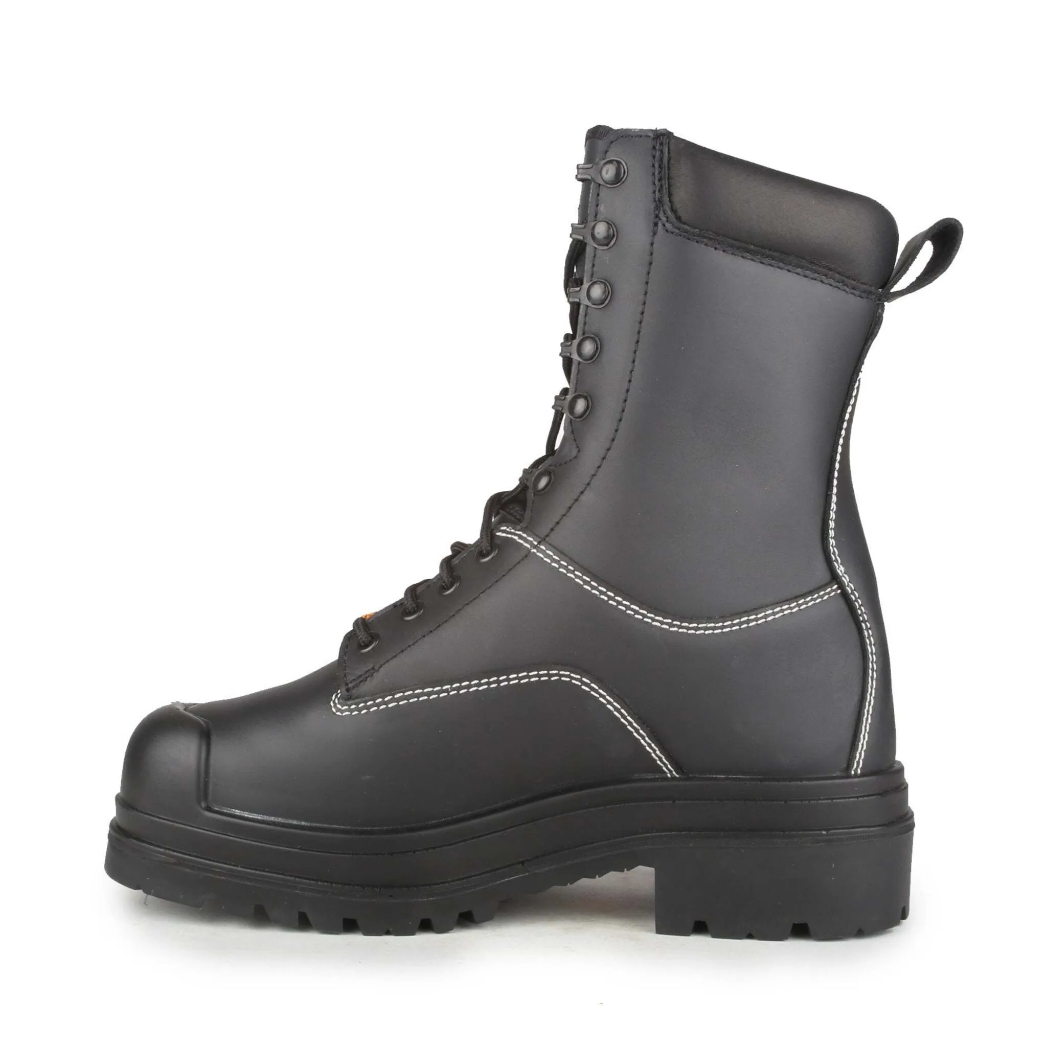 STC Men's Hardrock Mining Safety Work Boots | 10" Waterproof Leather, Internal Metguard, Steel Toe, Vibram Sole, Electric Shock Resistant | Sizes 6-14