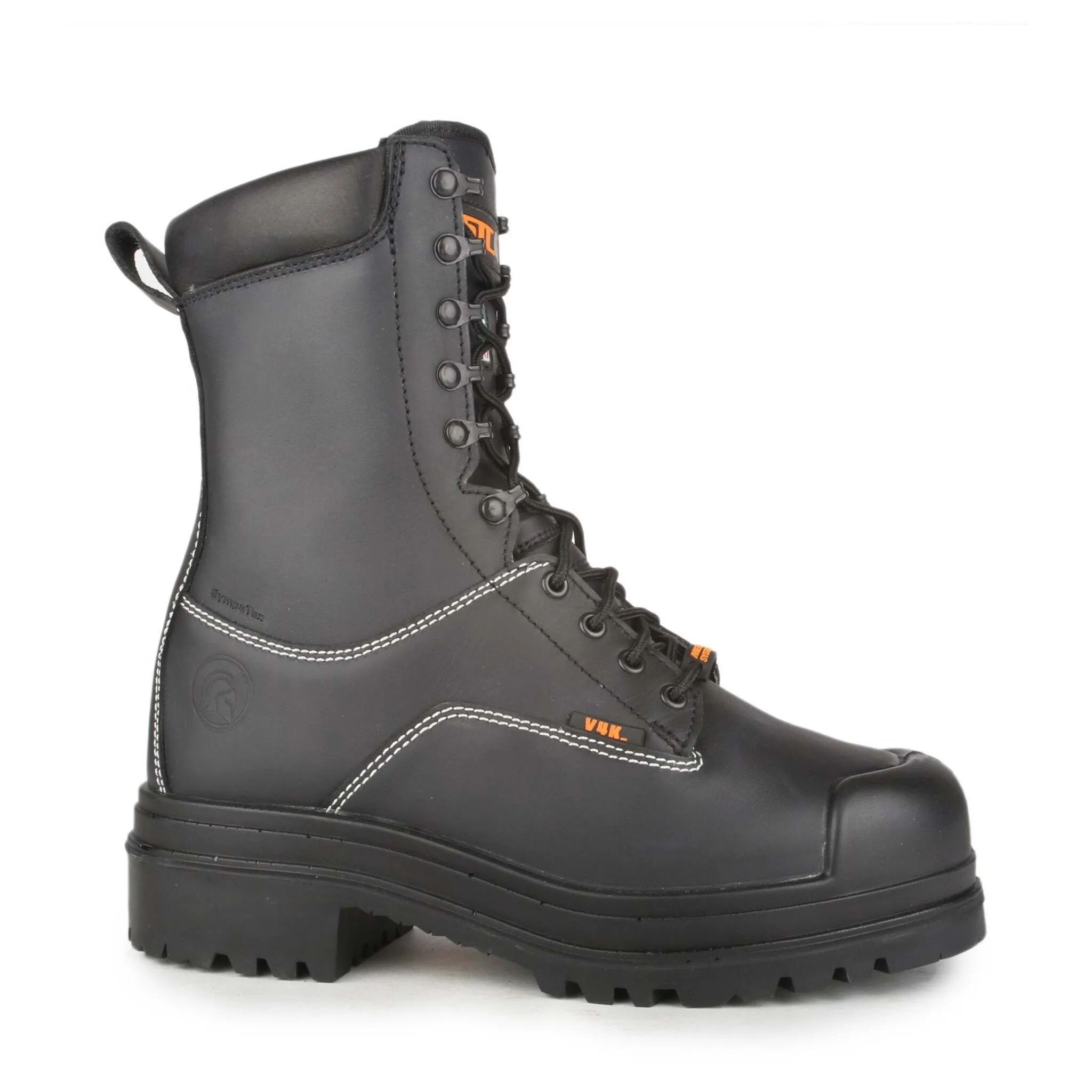 STC Men's Hardrock Mining Safety Work Boots | 10" Waterproof Leather, Internal Metguard, Steel Toe, Vibram Sole, Electric Shock Resistant | Sizes 6-14