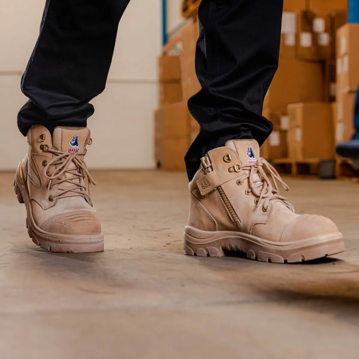 Steel Blue Parkes Zip Scuff Toe Safety Boot