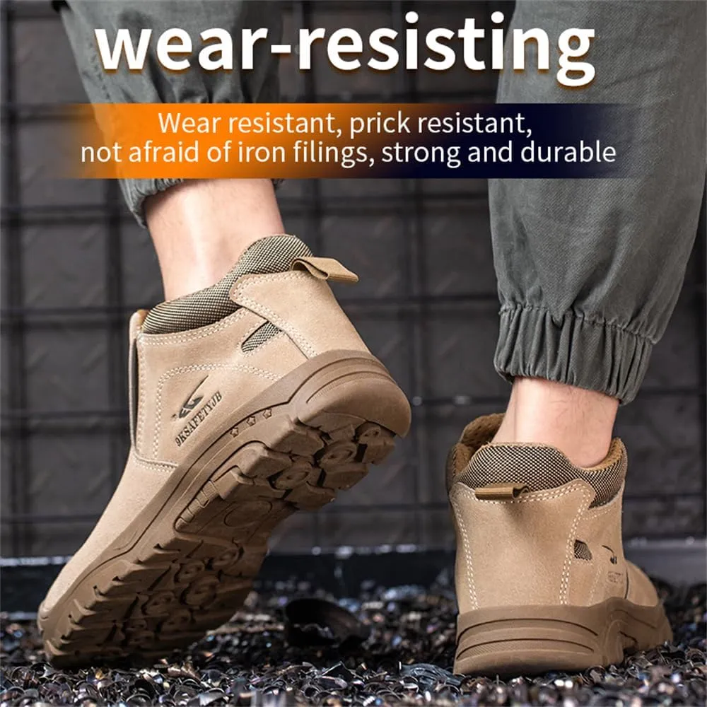 Steel Toe Boots for Men Work Boots Slip Resistant Safety Shoes Indestructible Industrial Construction Working Boots