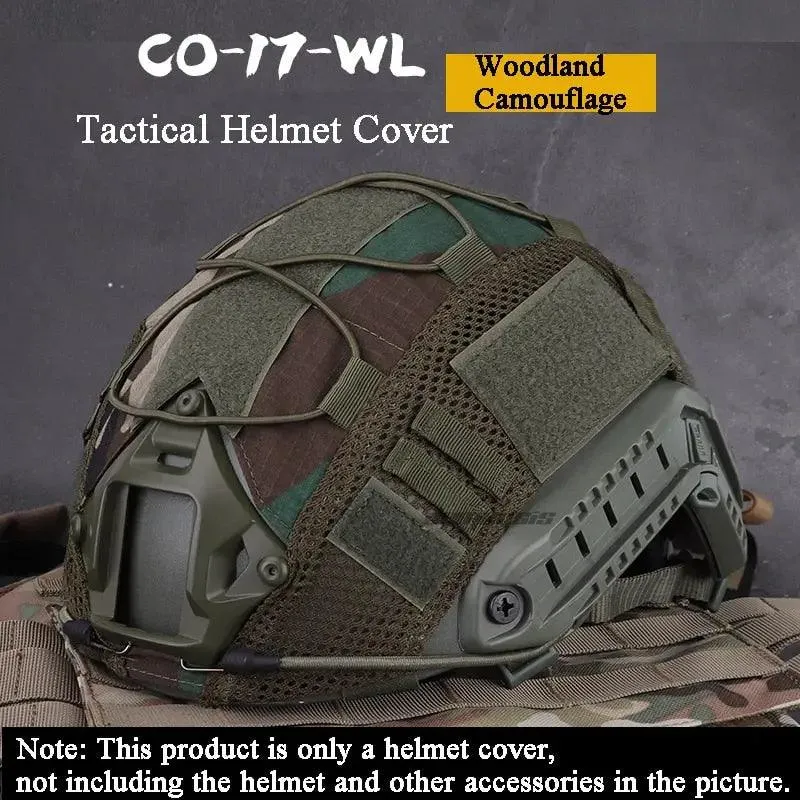 Tactical Helmet Cover for Fast MH PJ BJ Helmet Airsoft Paintball Helmet Cover Military Accessories