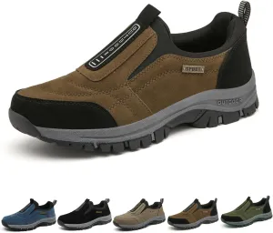 Teresad Shoes Men Comfortable Waterproof Orthopedic Walking Hiking Shoes