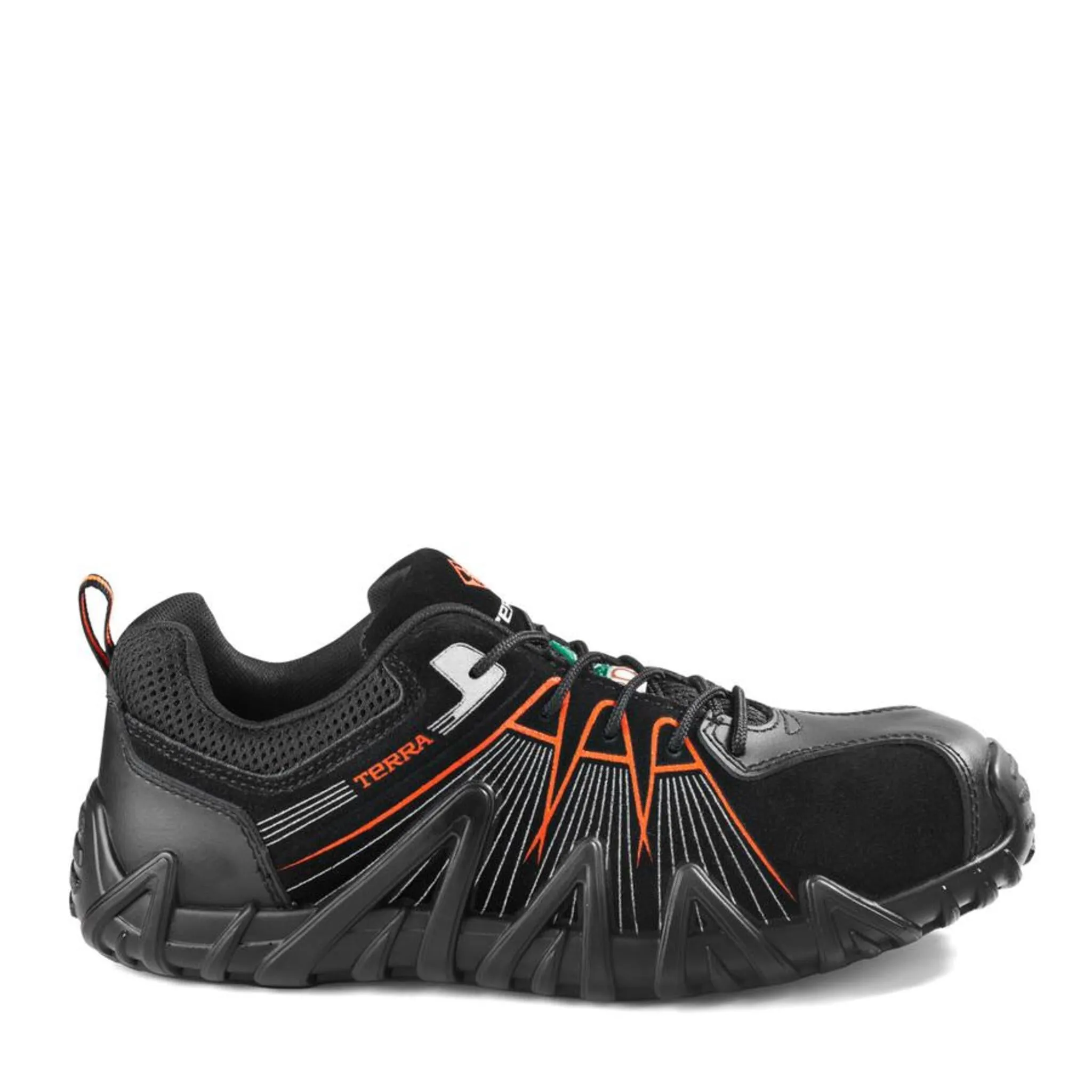 Terra Men's Safety Work Shoe Spider X Suede and Nubuck Leather Water Resistant with Metal Free Composite Toe | Sizes 7-13