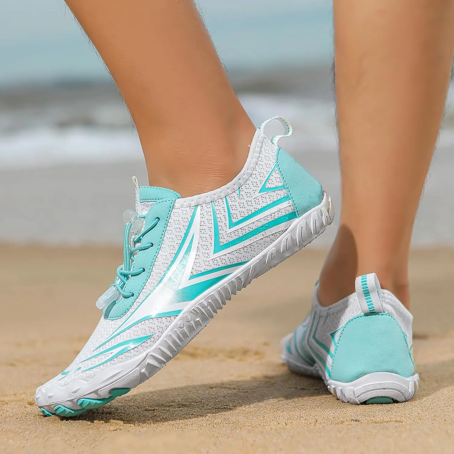 Thatrich Womens Hike Barefoot Shoes Breathable Athletic Running Men Wide Toe Box Non Slip Water Proof Work Shoe Vacation Beach Grounded Footwear Slip-On Lightweight Comfy Hiking Sneakers for Unisex