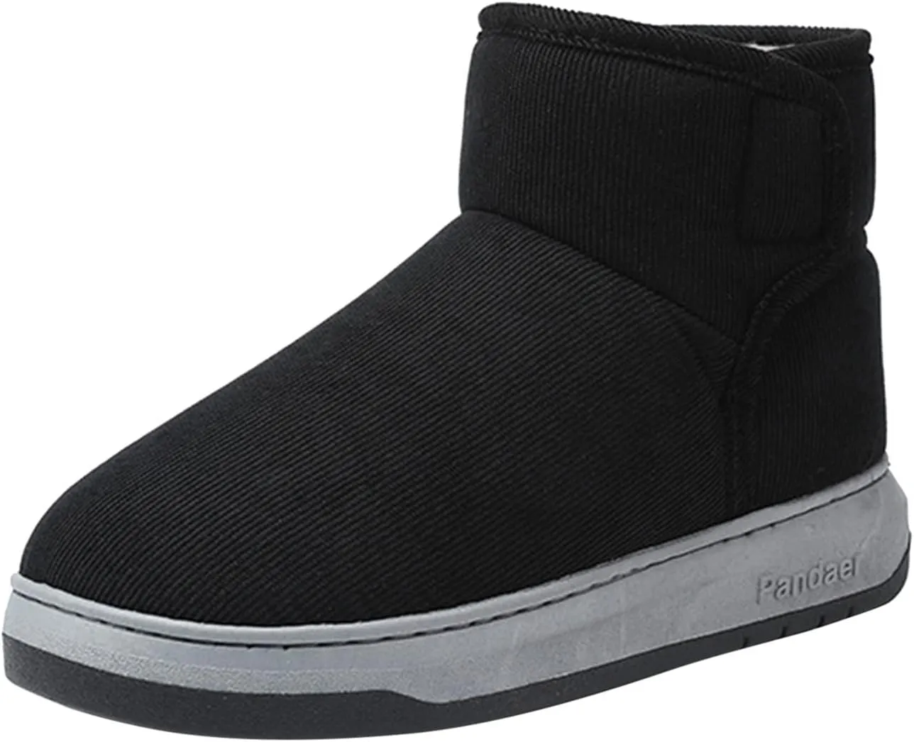 Thick Bottom Cotton Slippers for Men Plus Velvet Warm Winter Boots Lightweight Walk Boots Cold Water Proof Work Boots