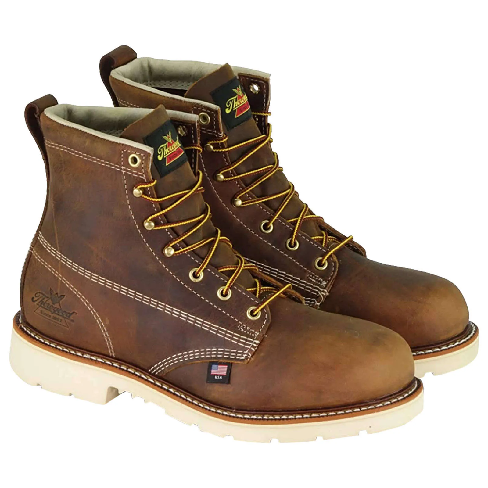 Thorogood American Heritage 6 Inch Plain Toe Men's Safety Toe Boots