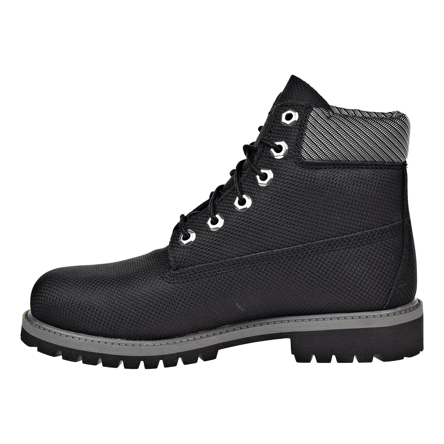 Timberland 6 Inch Premium Waterproof BT relief Big kids Boots Black