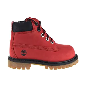 Timberland Chicago Bulls 6-Inch Premium Wp Toddlers' Boot Medium Red Nubuck