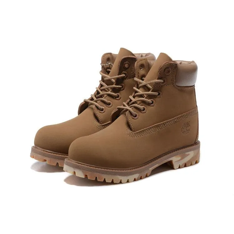 Timberland Icon 6-inch Premium With Camo Outsole Camel Waterproof Boots