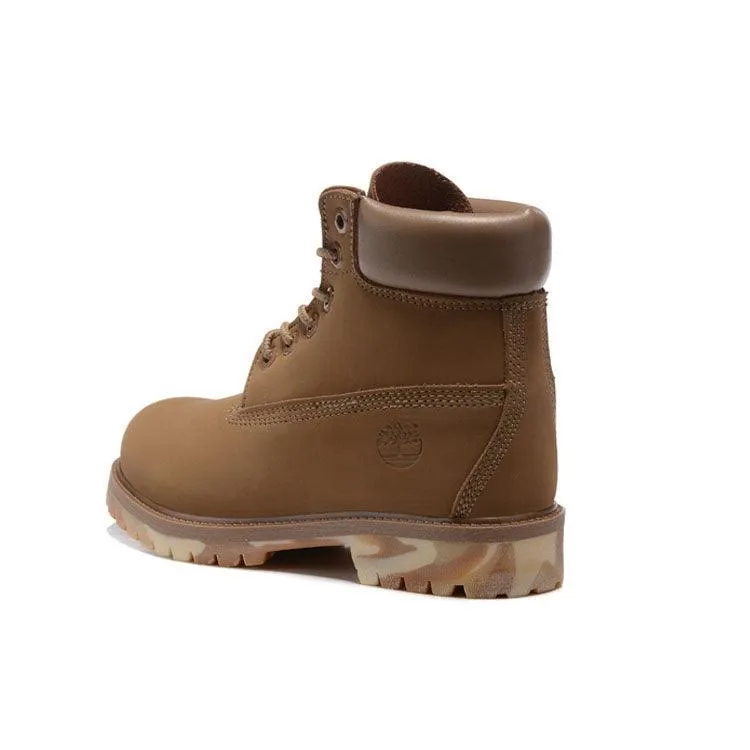 Timberland Icon 6-inch Premium With Camo Outsole Camel Waterproof Boots