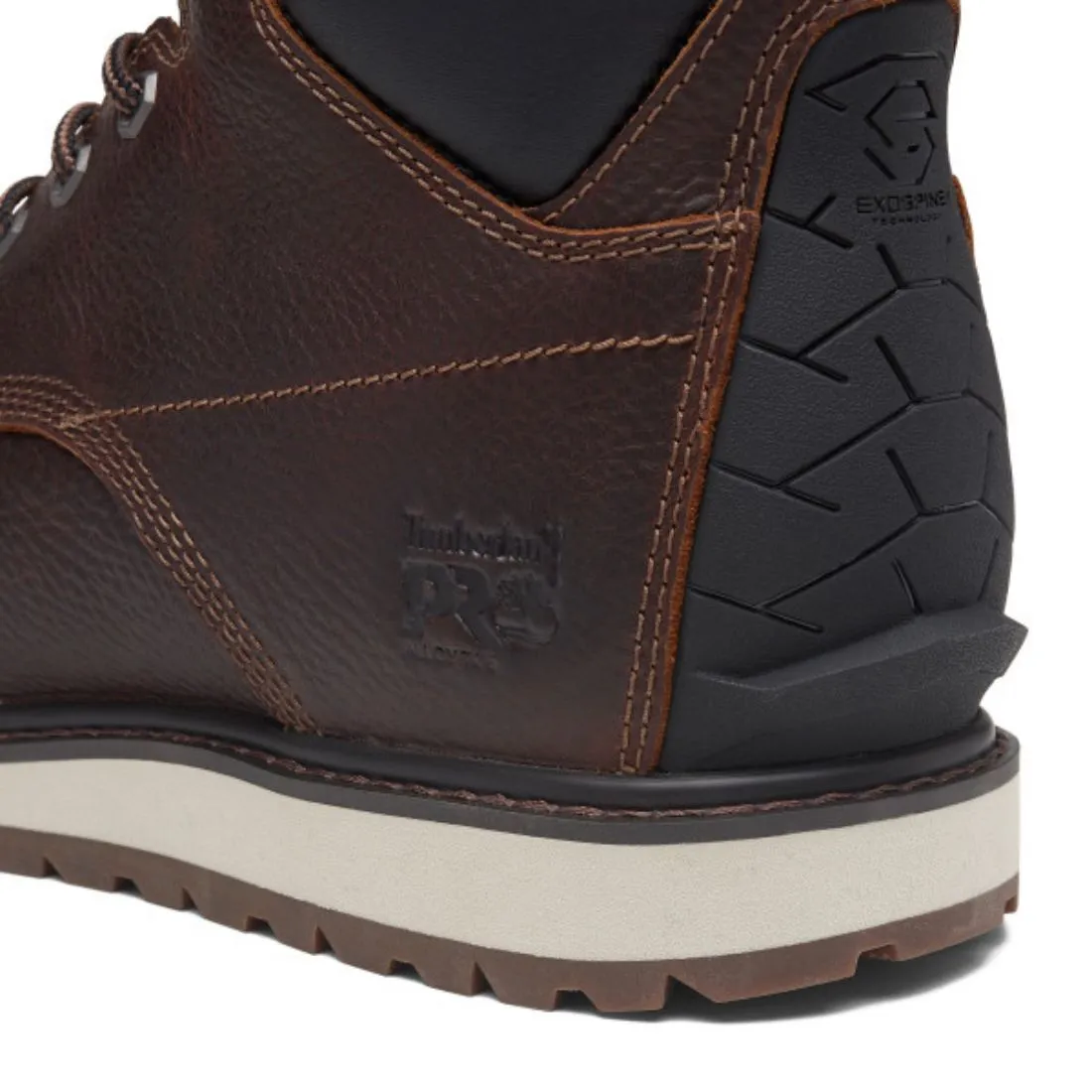 Timberland PRO Irvine Men's 6" Alloy Toe Wedge Work Boot TB0A44XG214 - Brown