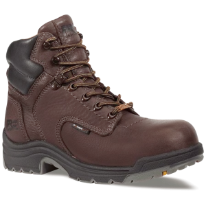 Timberland Pro Men's 6" Titan Waterproof Alloy Toe Work Boot - Dark Brown 26078