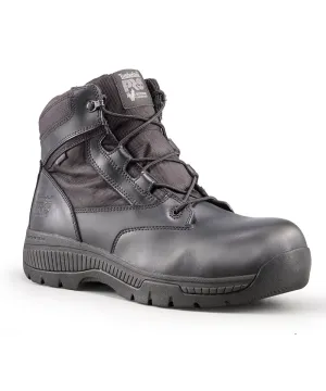 Timberland PRO Men’s Valor Duty Waterproof, Composite Toe, Side-Zip Boots - Black