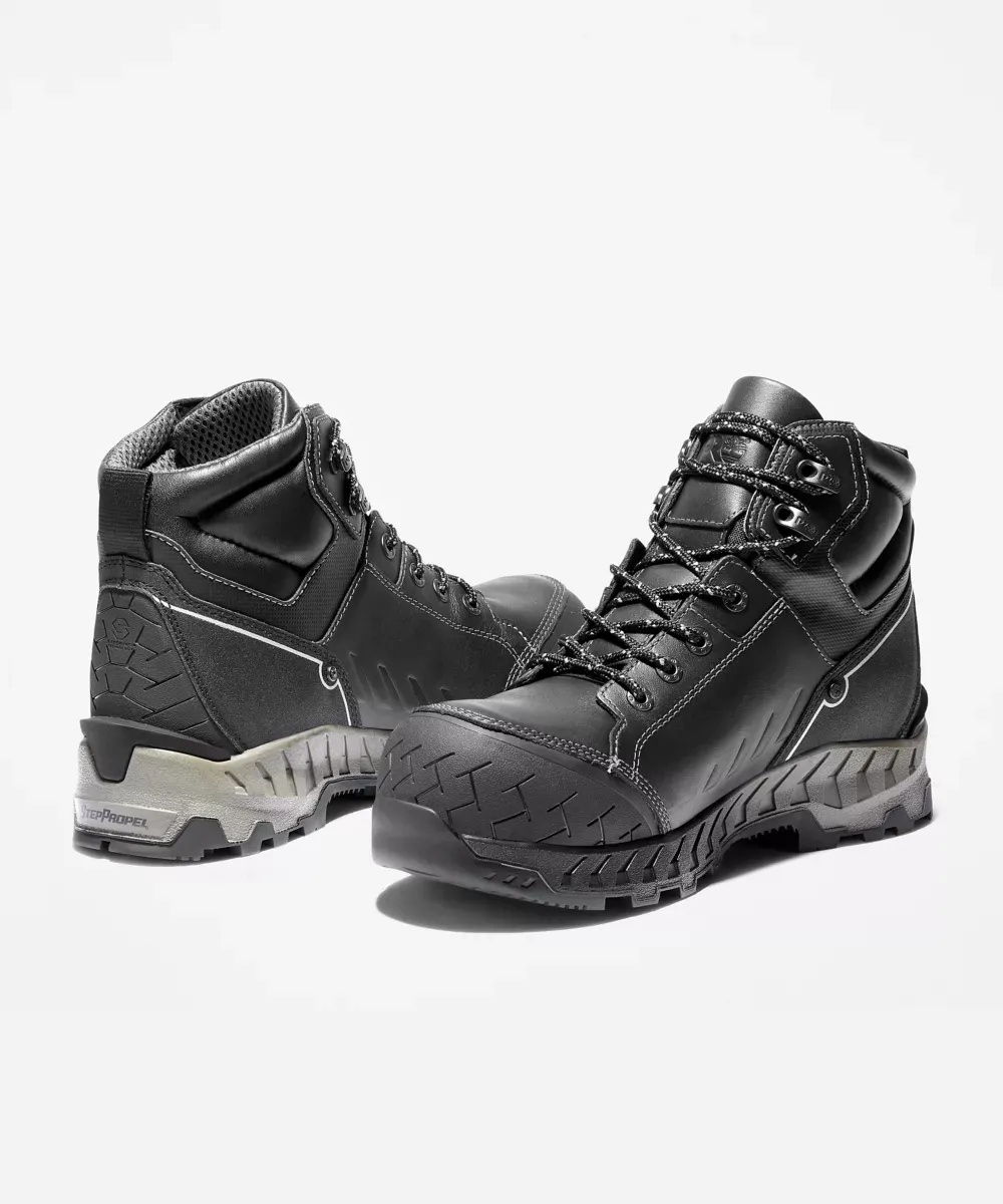 Timberland PRO Men's Work Summit, 6" Composite Toe Waterproof Boots - Black