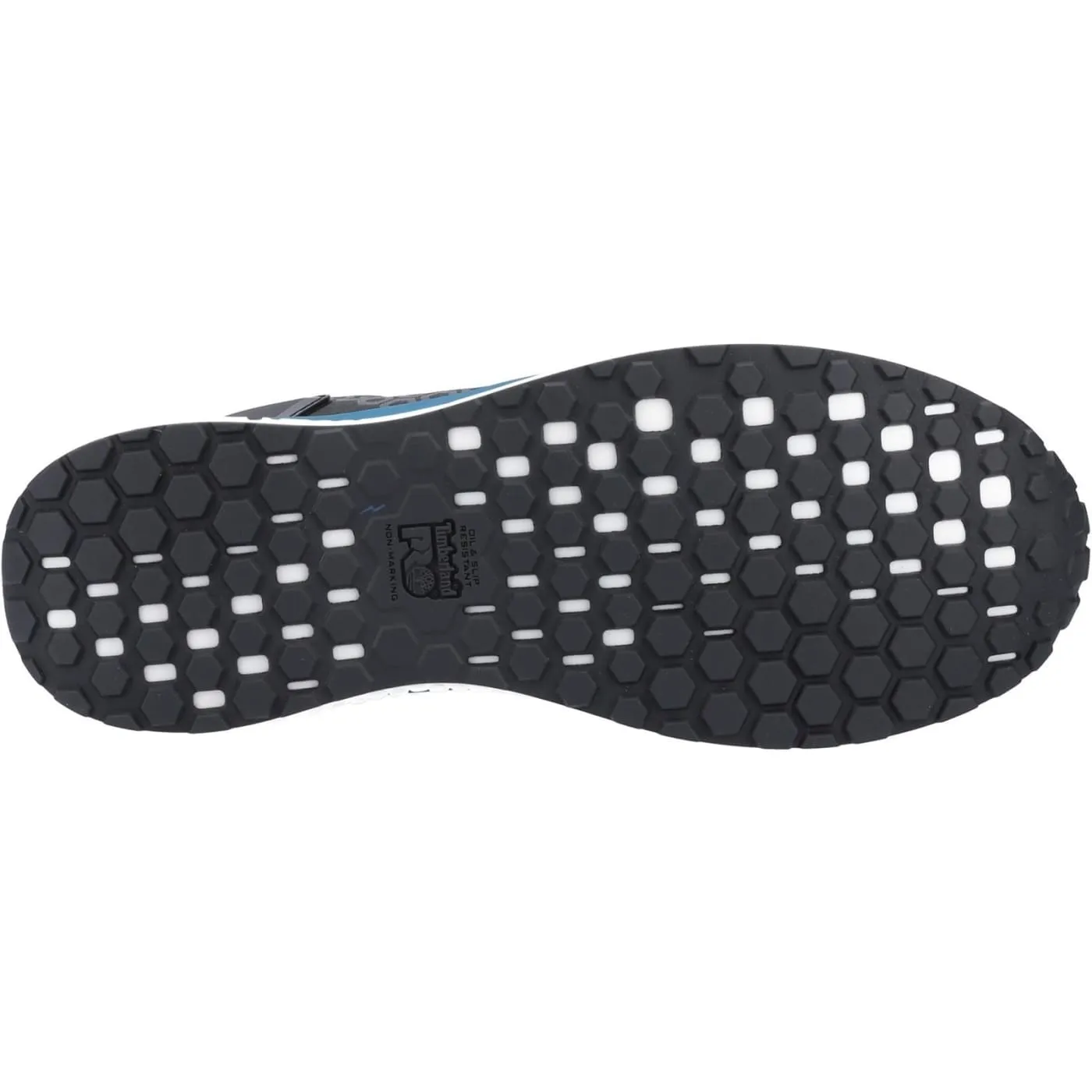 Timberland Pro Reaxion Black/Blue Mens Synthetic   Textile Safety Trainers