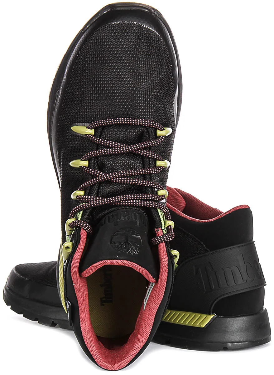 Timberland Sprint Trekker Mid Waterproof A6Crb In Black Green For Men