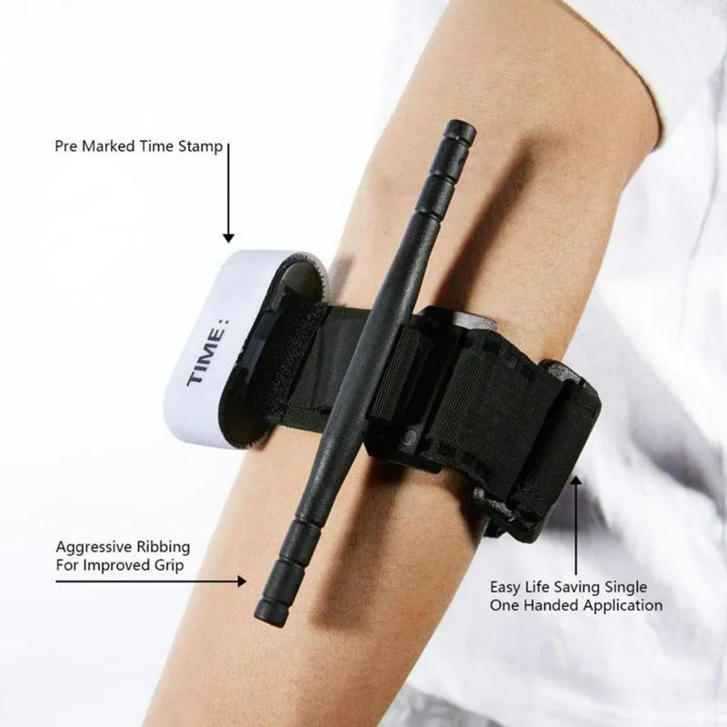 Tourniquet Survival Tactical Combat Application Red Tip Military Medical Emergency Belt Aid