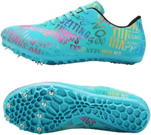 Track and Field Shoes Spikes for Men and Women Long-Distance Running Sports Shoes Sports Sprint Track and Field Competition Spikes for Boys and Girls