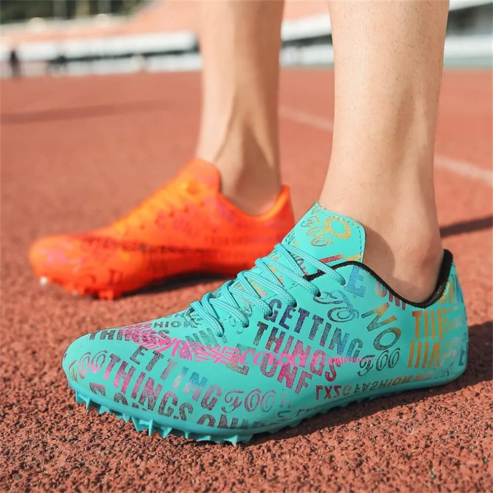 Track and Field Shoes Spikes for Men and Women Long-Distance Running Sports Shoes Sports Sprint Track and Field Competition Spikes for Boys and Girls