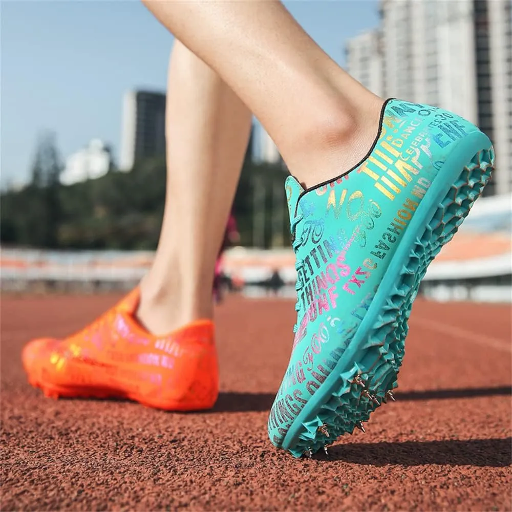 Track and Field Shoes Spikes for Men and Women Long-Distance Running Sports Shoes Sports Sprint Track and Field Competition Spikes for Boys and Girls