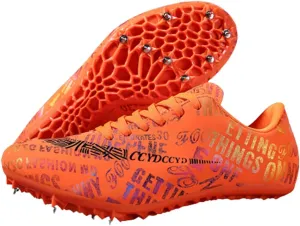 Track and Field Shoes Spikes for Men and Women Long-Distance Running Sports Shoes Sports Sprint Track and Field Competition Spikes for Boys and Girls