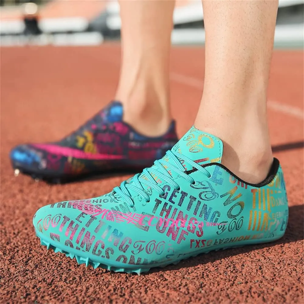 Track and Field Shoes Spikes for Men and Women Long-Distance Running Sports Shoes Sports Sprint Track and Field Competition Spikes for Boys and Girls