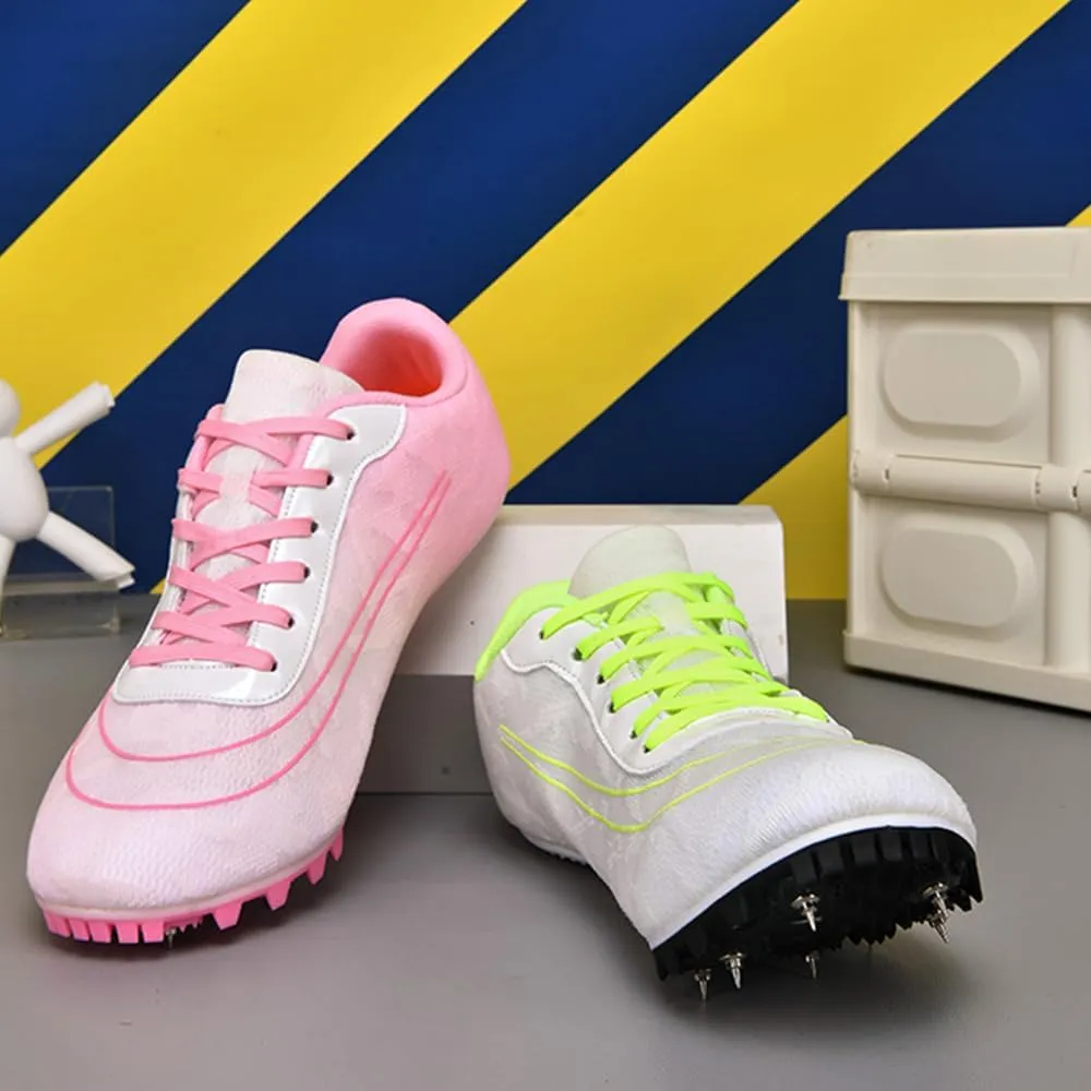 Track and Field Shoes Spikes for Men and Women Long-Distance Running Sports Shoes Sports Sprint Track and Field Competition Spikes for Boys and Girls