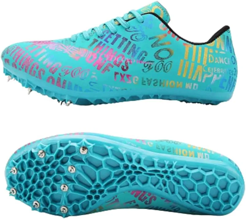 Track and Field Shoes Spikes for Men and Women Long-Distance Running Sports Shoes Sports Sprint Track and Field Competition Spikes for Boys and Girls