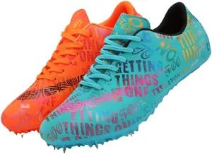 Track and Field Shoes Spikes for Men and Women Long-Distance Running Sports Shoes Sports Sprint Track and Field Competition Spikes for Boys and Girls