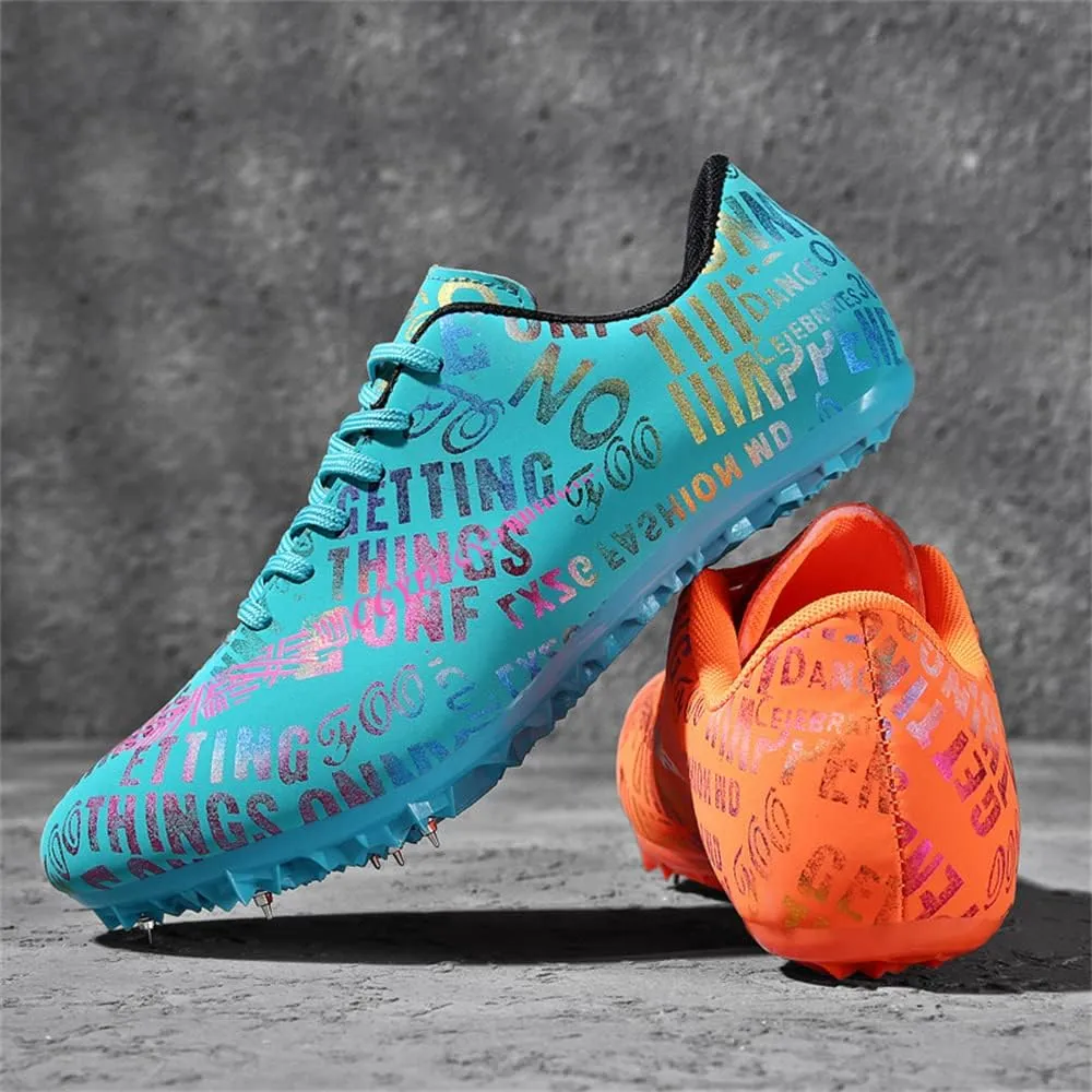 Track and Field Shoes Spikes for Men and Women Long-Distance Running Sports Shoes Sports Sprint Track and Field Competition Spikes for Boys and Girls