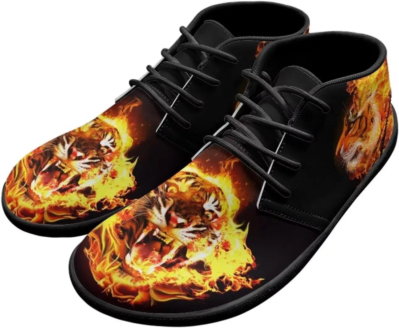 Trail Running Shoes Animal Print Athletic Sneakers for Men Wide Wolf Toe Box Boots Tiger Minimalist Barefoot Shoe