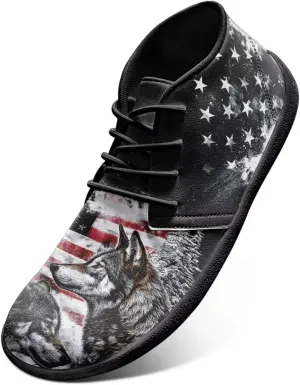 Trail Running Shoes Animal Print Athletic Sneakers for Men Wide Wolf Toe Box Boots Tiger Minimalist Barefoot Shoe