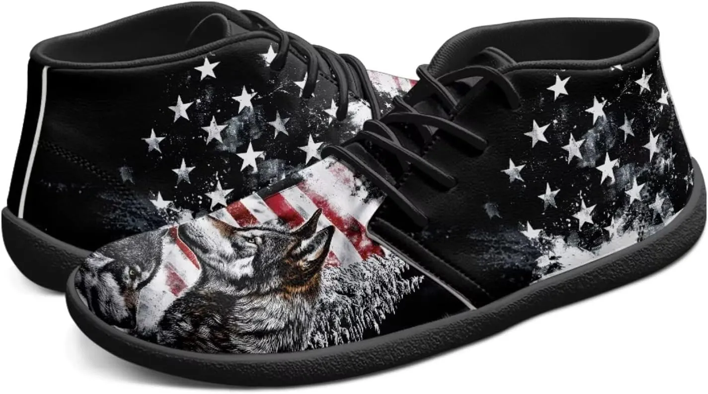 Trail Running Shoes Animal Print Athletic Sneakers for Men Wide Wolf Toe Box Boots Tiger Minimalist Barefoot Shoe