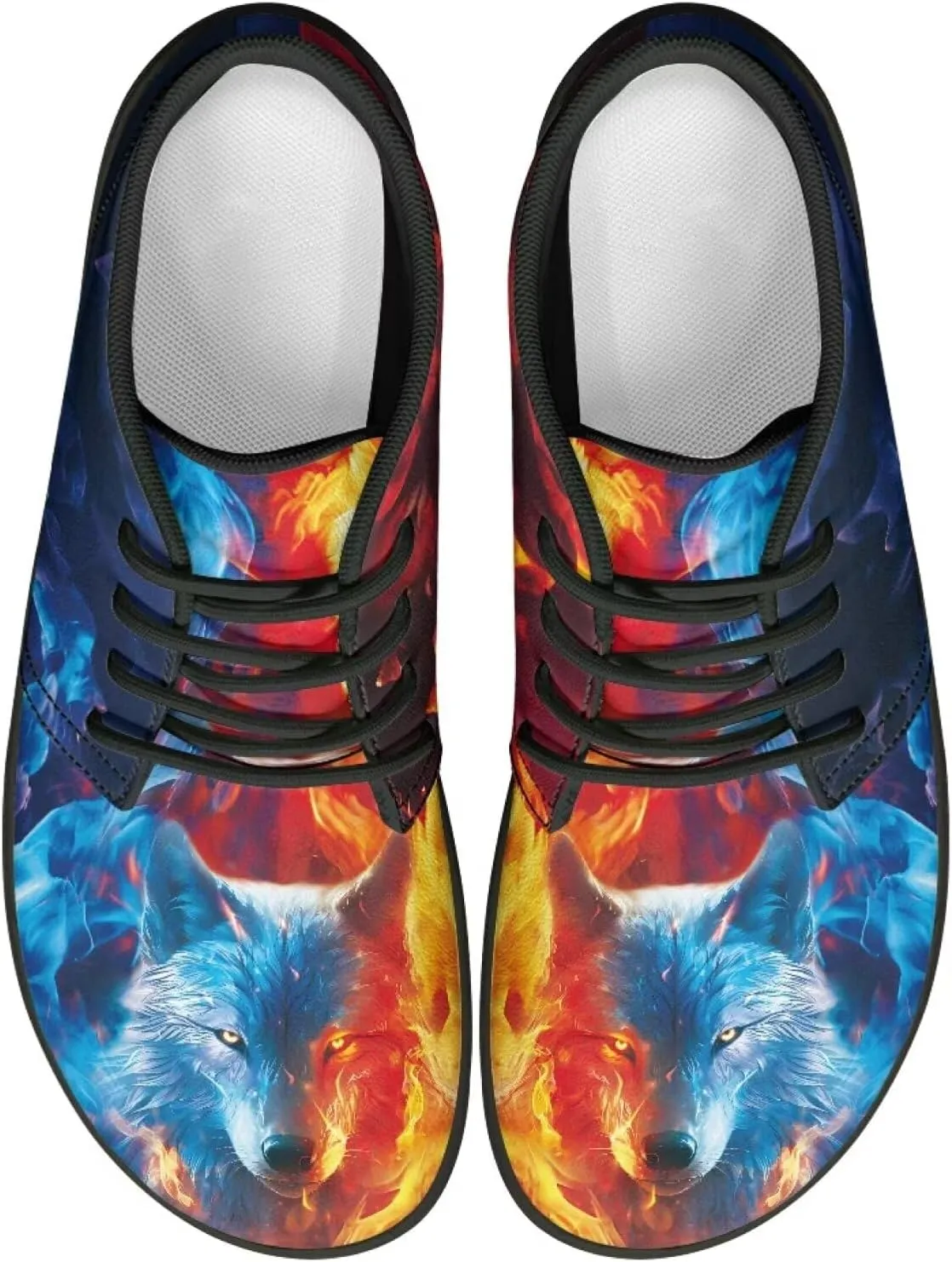 Trail Running Shoes Animal Print Athletic Sneakers for Men Wide Wolf Toe Box Boots Tiger Minimalist Barefoot Shoe