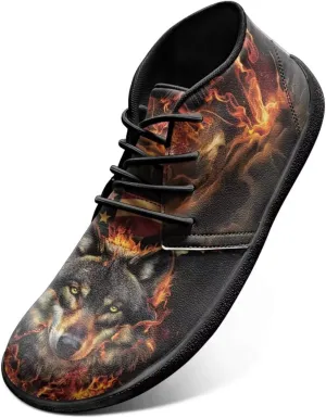 Trail Running Shoes Animal Print Athletic Sneakers for Men Wide Wolf Toe Box Boots Tiger Minimalist Barefoot Shoe