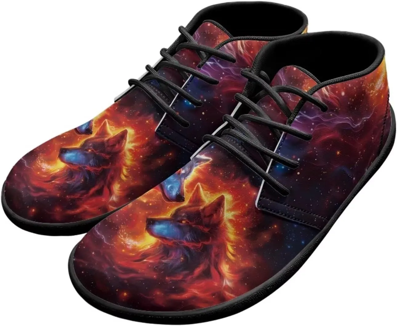 Trail Running Shoes Animal Print Athletic Sneakers for Men Wide Wolf Toe Box Boots Tiger Minimalist Barefoot Shoe