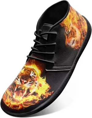 Trail Running Shoes Animal Print Athletic Sneakers for Men Wide Wolf Toe Box Boots Tiger Minimalist Barefoot Shoe