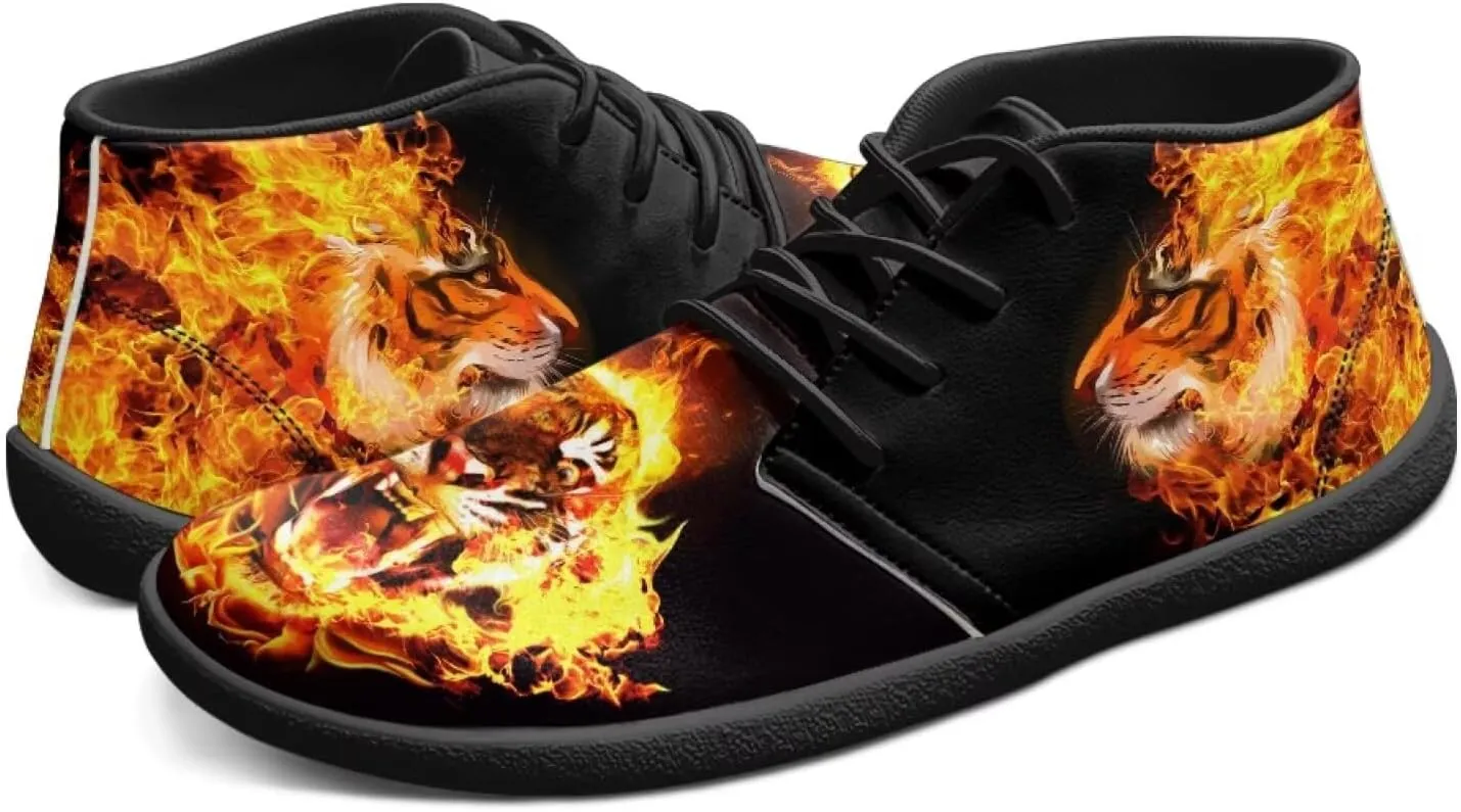 Trail Running Shoes Animal Print Athletic Sneakers for Men Wide Wolf Toe Box Boots Tiger Minimalist Barefoot Shoe