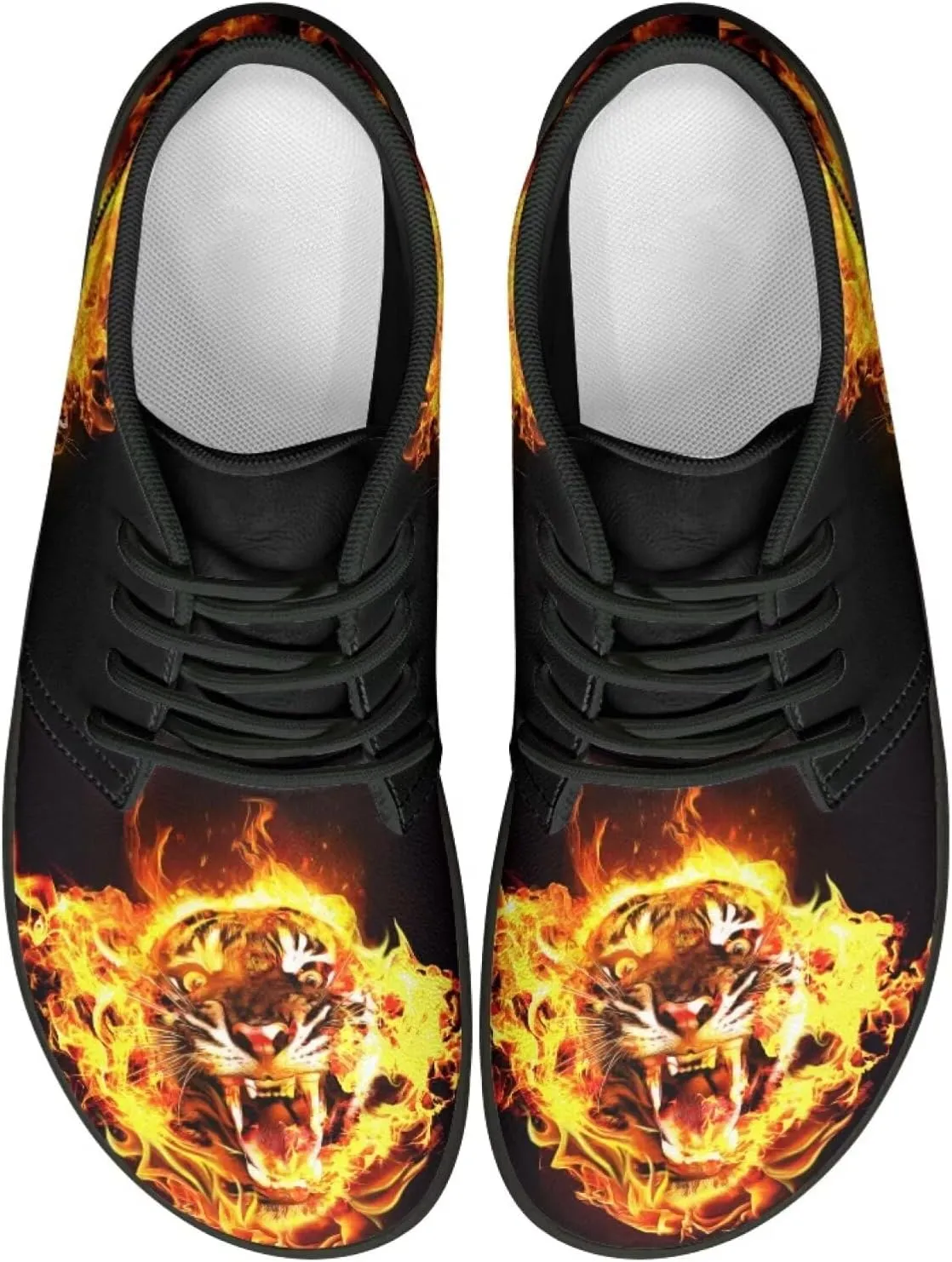 Trail Running Shoes Animal Print Athletic Sneakers for Men Wide Wolf Toe Box Boots Tiger Minimalist Barefoot Shoe
