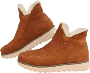 Trending Winter Boots For Women 2024 Snow Boots Warm Casual Fashion Slip On Fur Lined Loafers Shoes Ankle Booties