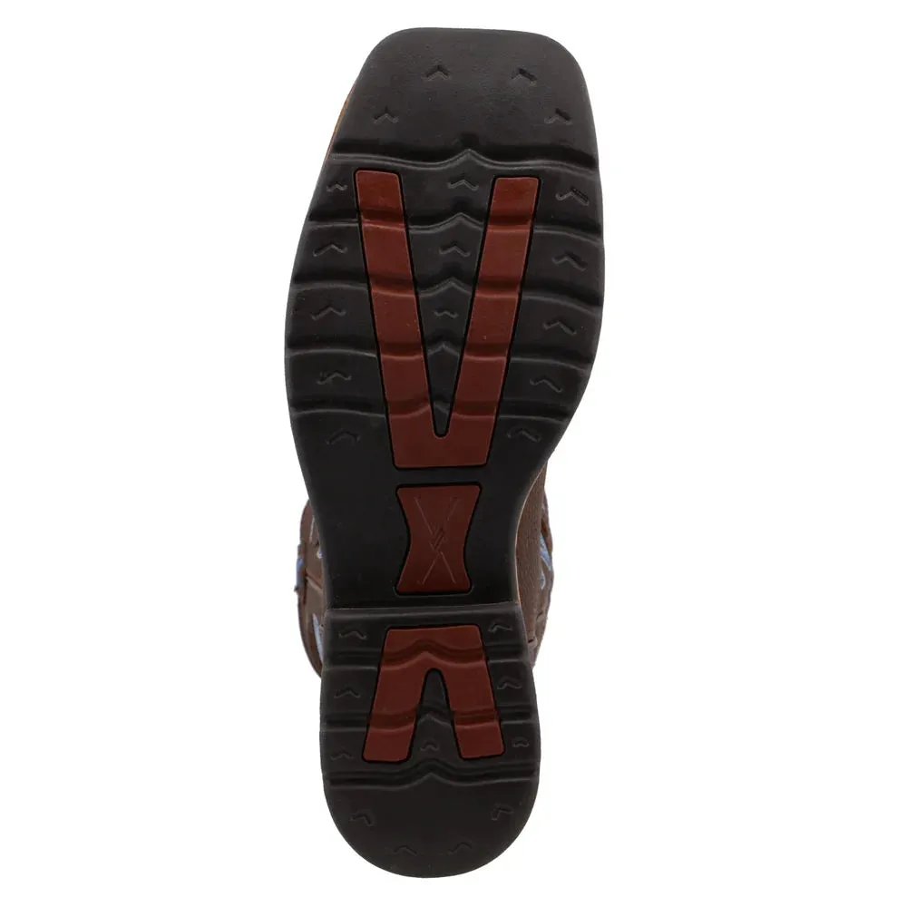 Twisted X Men's 12" Western Work Boot - Pebble Brown MLCS003