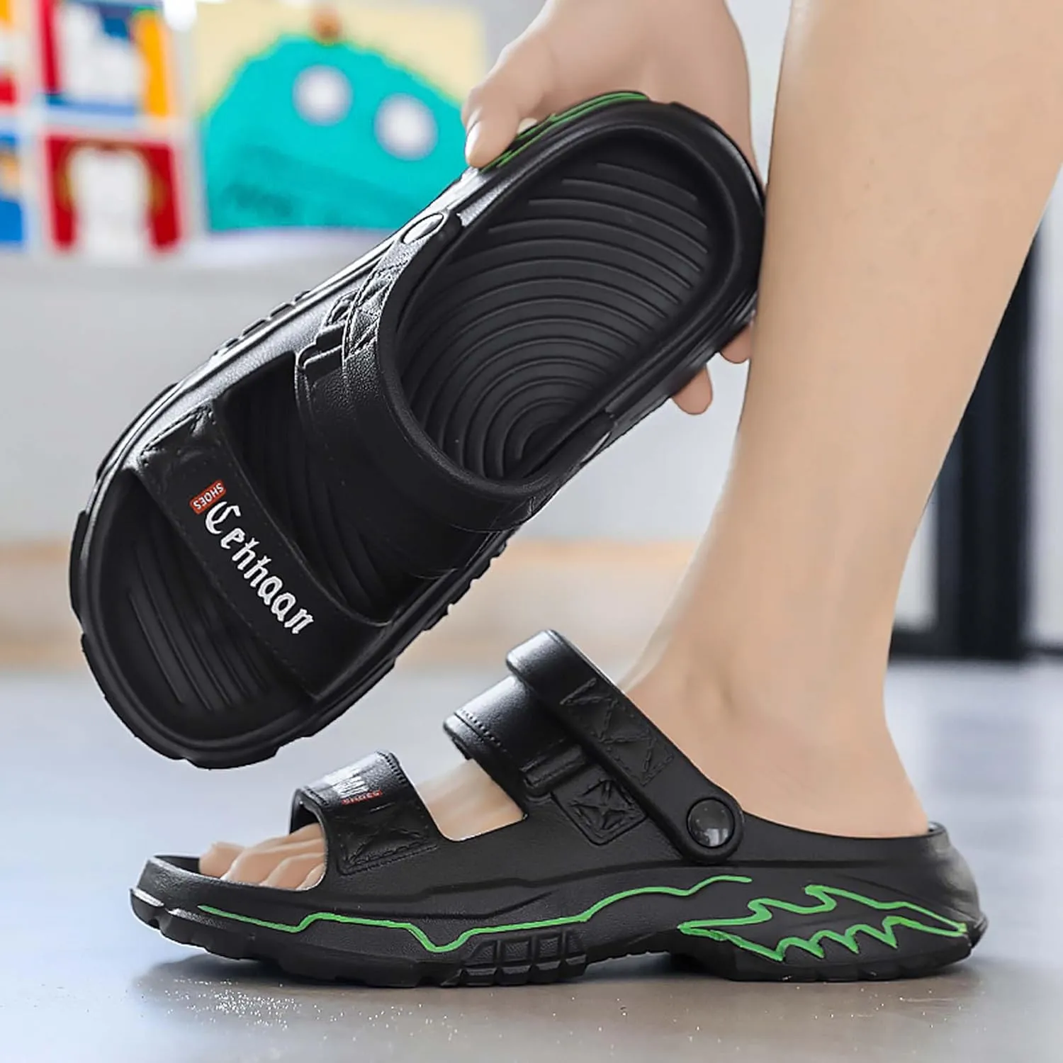 Universal beach sandals, flip flops, anti slip water shoes, oversized hiking shoes