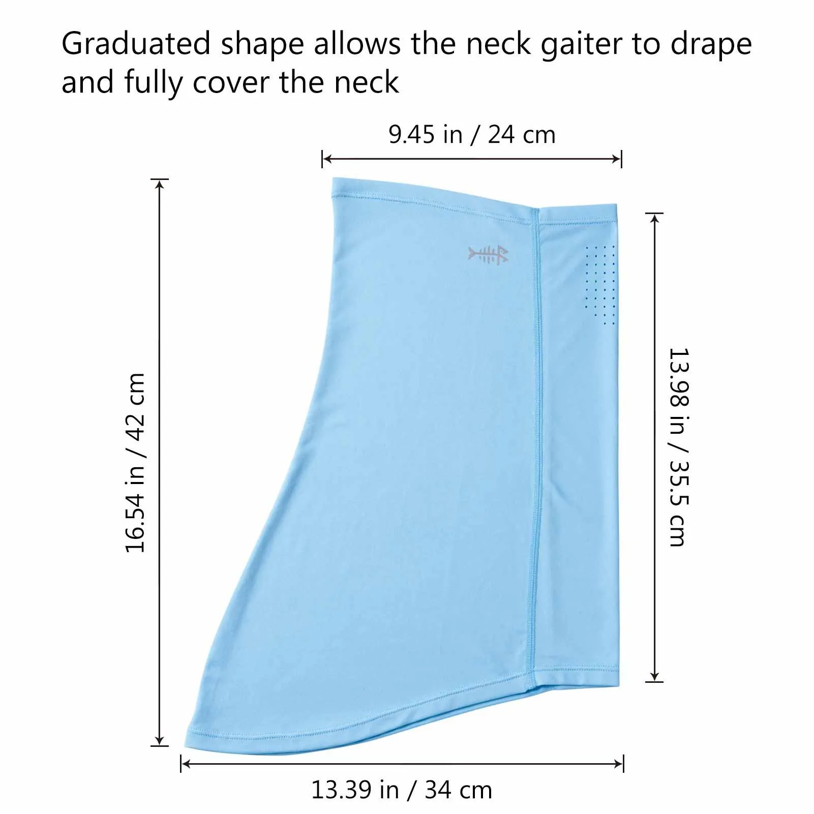 UPF 50  Neck Gaiter with Breathable Holes
