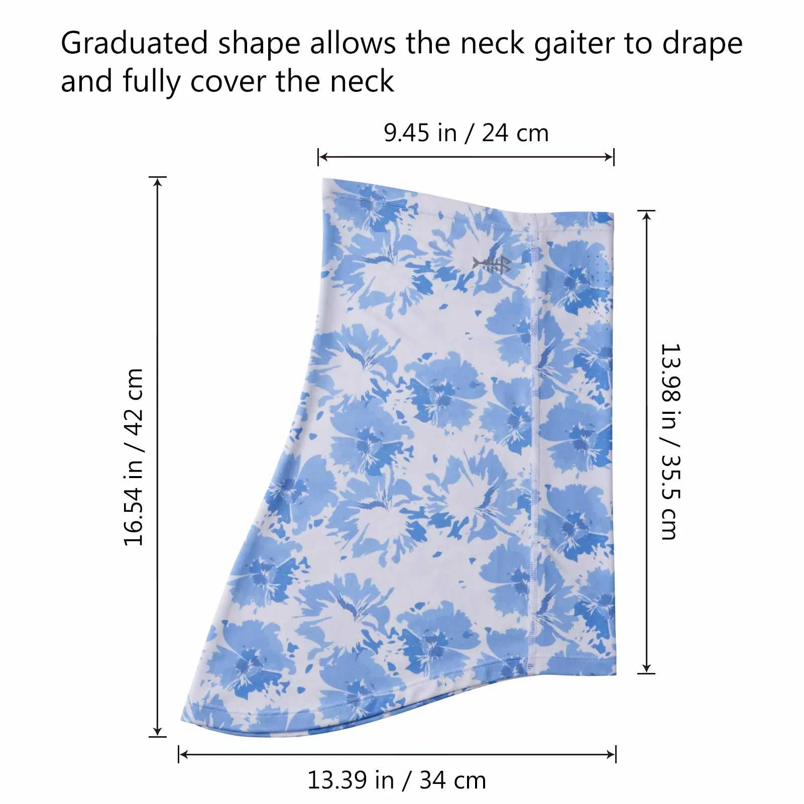 UPF 50  Neck Gaiter with Breathable Holes
