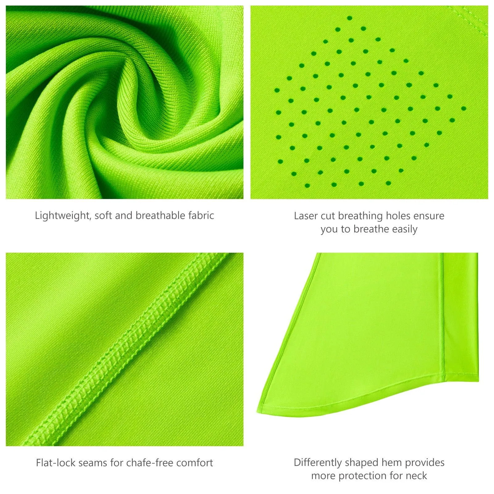 UPF 50  Neck Gaiter with Breathable Holes